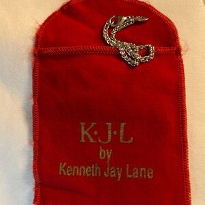 Kenneth Jay Lane Elegant Silver Chain Necklace